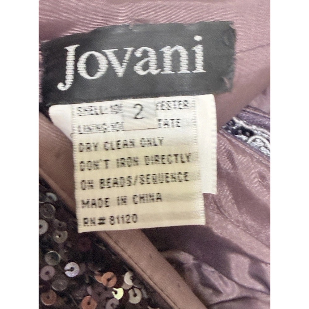 Jovani Strapless Sequin Mermaid Dress Size 2 Gunmetal Ombre Sweetheart Formal - Picture 7 of 16